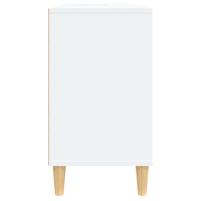 Sink Cabinet White 80x33x60 cm Engineered Wood