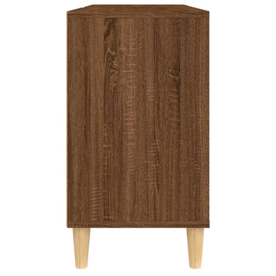 Sink Cabinet Brown Oak 80x33x60 cm Engineered Wood