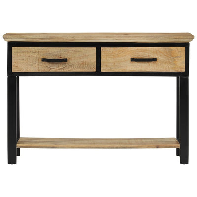 Console Table 110x30x75 cm Solid Rough Wood Mango