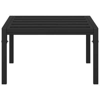 Garden Coffee Table Black 60x60x35 cm Steel