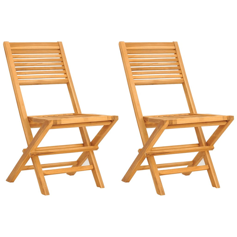 Folding Garden Chairs 2 pcs 47x62x90 cm Solid Wood Teak