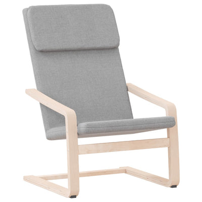 Relaxing Chair Light Grey Fabric