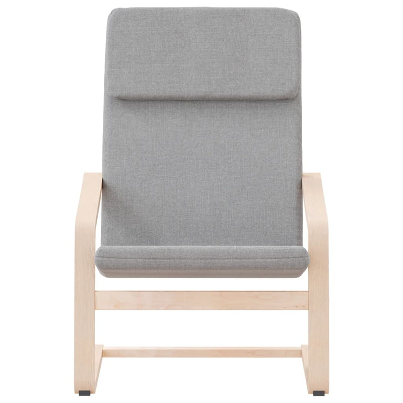 Relaxing Chair Light Grey Fabric