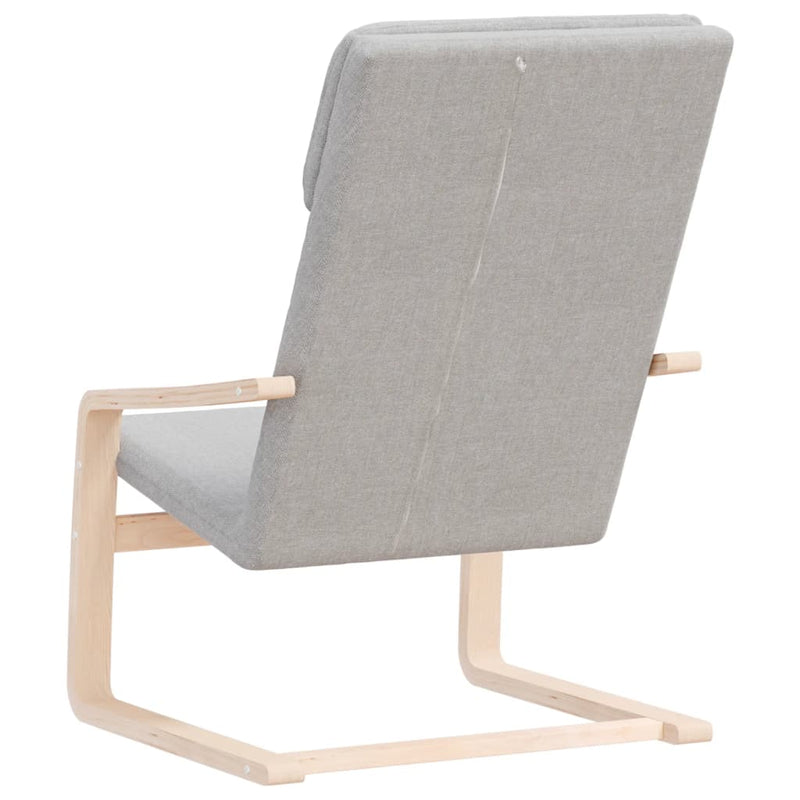 Relaxing Chair Light Grey Fabric