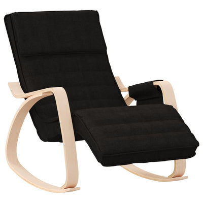 Rocking Chair Black Fabric