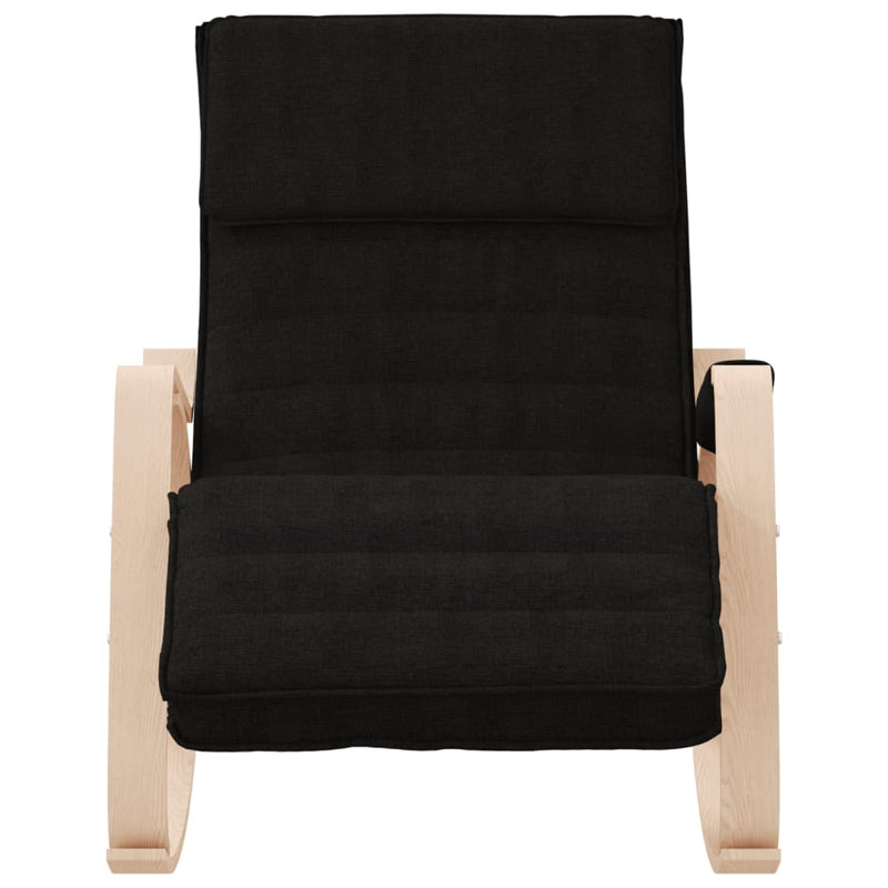 Rocking Chair Black Fabric