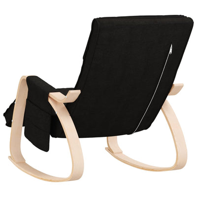 Rocking Chair Black Fabric