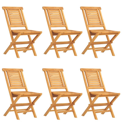 7 Piece Garden Dining Set Solid Wood Teak