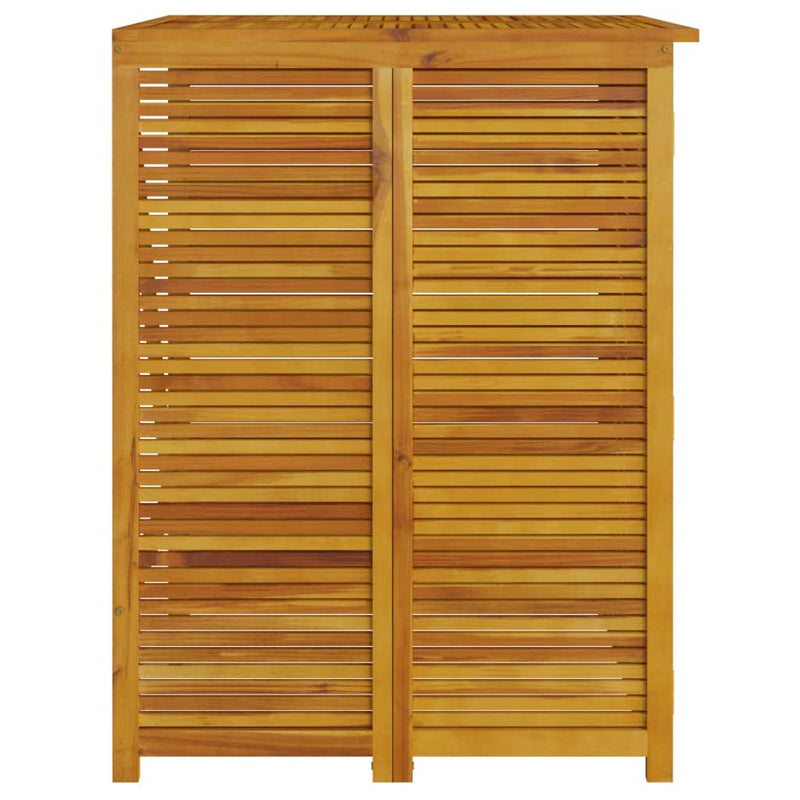 Quadruple Garbage Bin Shed 280x89x117 cm Solid Wood Acacia