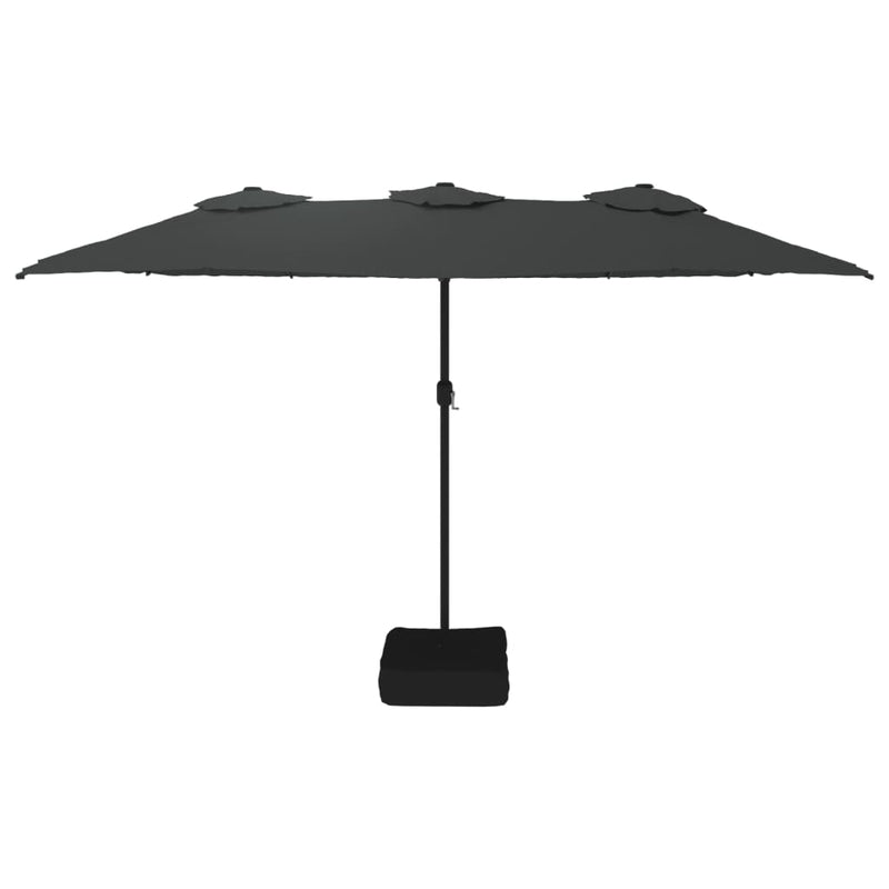 Double-Head Parasol Anthracite 449x245 cm