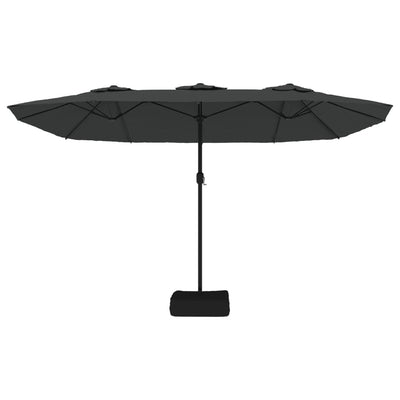 Double-Head Parasol Anthracite 449x245 cm