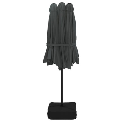 Double-Head Parasol Anthracite 449x245 cm