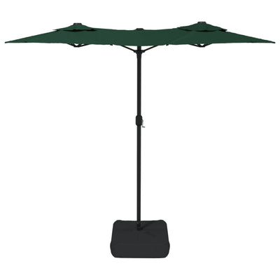 Double-Head Garden Parasol Green 316x240 cm