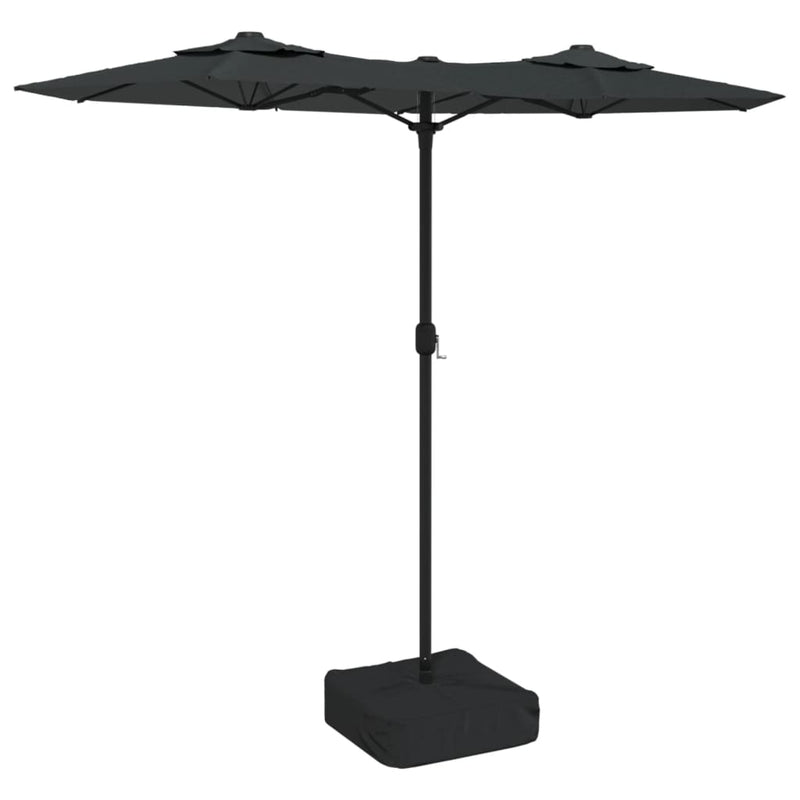 Double-Head Garden Parasol Anthracite 316x240 cm