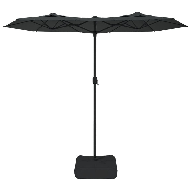 Double-Head Garden Parasol Anthracite 316x240 cm