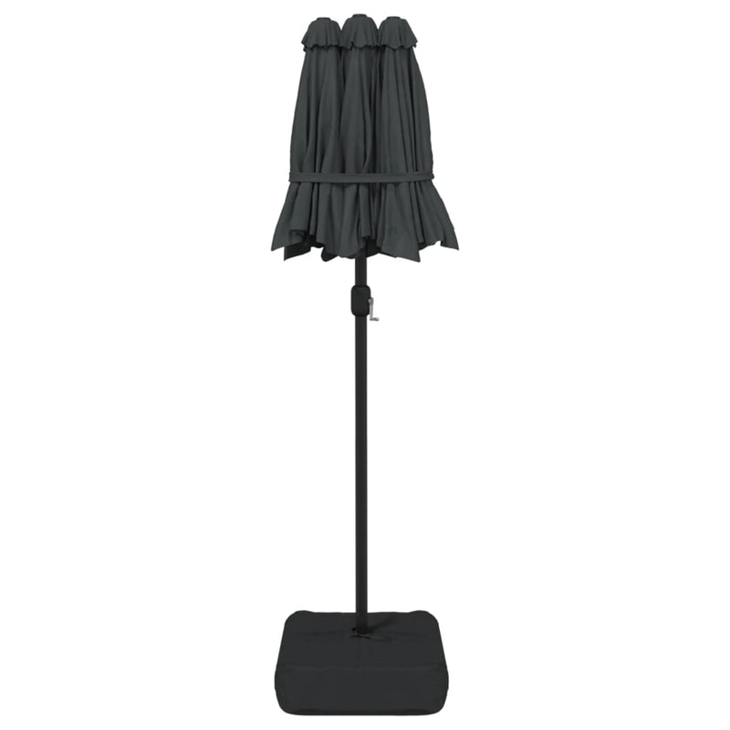 Double-Head Garden Parasol Anthracite 316x240 cm