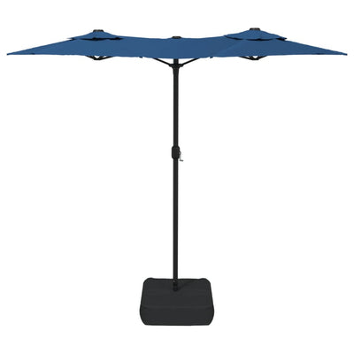 Double-Head Garden Parasol Azure Blue 316x240 cm