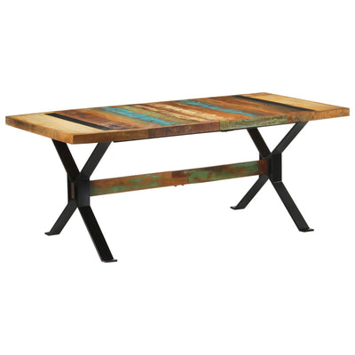 Dining Table 180x90x73 cm Solid Wood Reclaimed