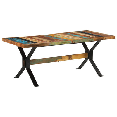 Dining Table 180x90x73 cm Solid Wood Reclaimed