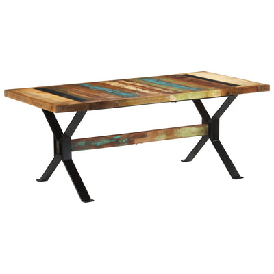 Dining Table 180x90x73 cm Solid Wood Reclaimed