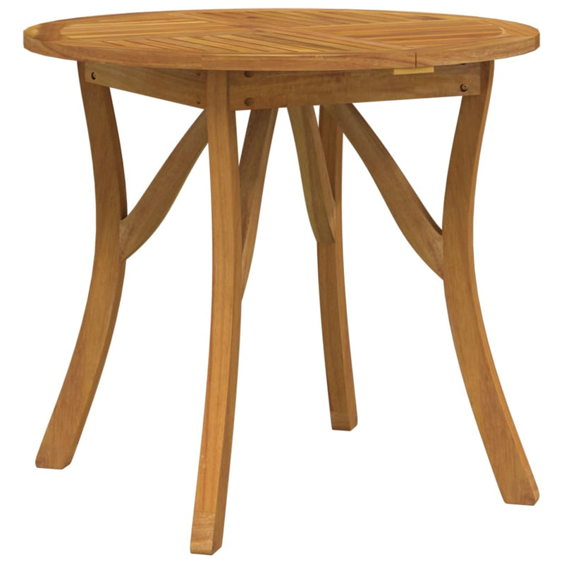 Garden Table Ø 85 cm Solid Wood Acacia