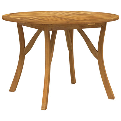 Garden Table Ø 110 cm Solid Wood Acacia