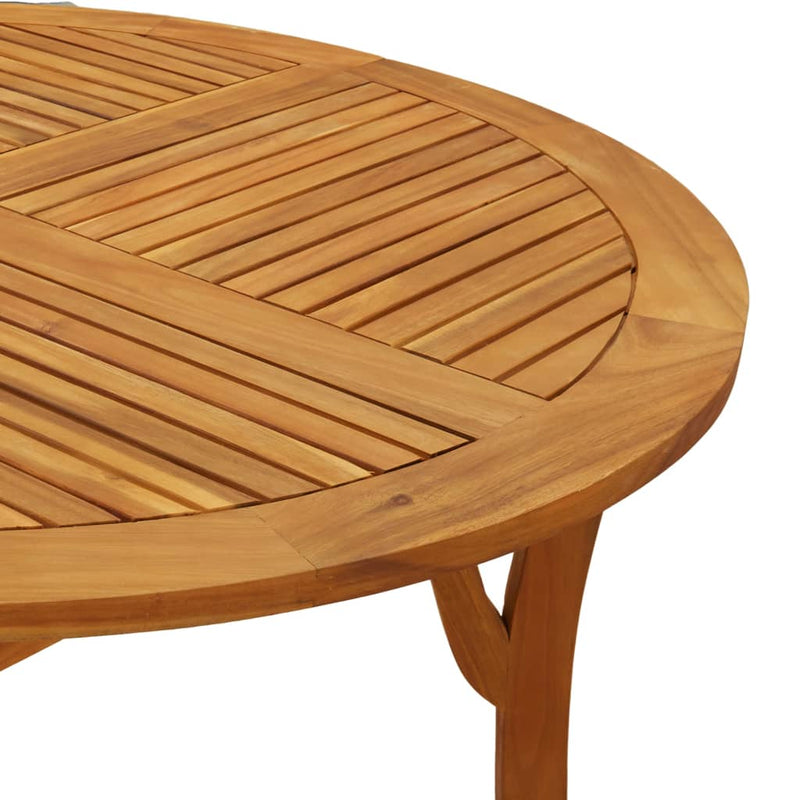 Garden Table Ø 110 cm Solid Wood Acacia