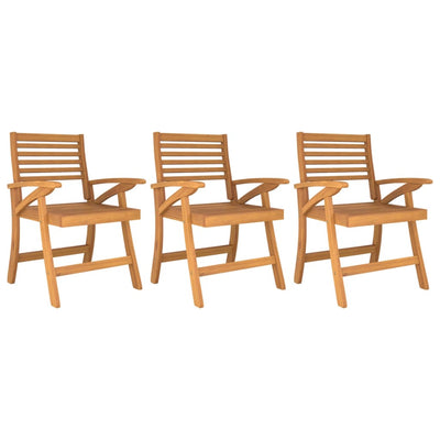 Garden Chairs 3 pcs 58x58x87 cm Solid Wood Acacia