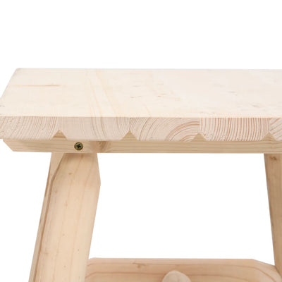 Side Table 49x49x50 cm Solid Wood Spruce