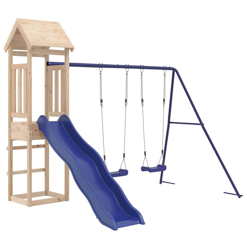 Outdoor Playset Solid Wood Pine