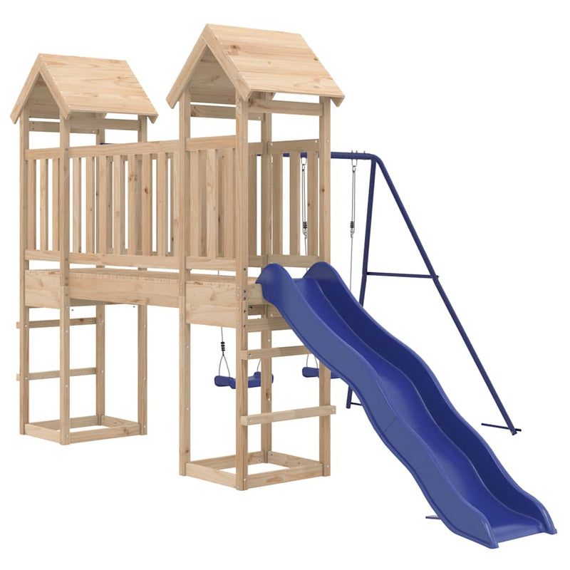 Outdoor Playset Solid Wood Pine