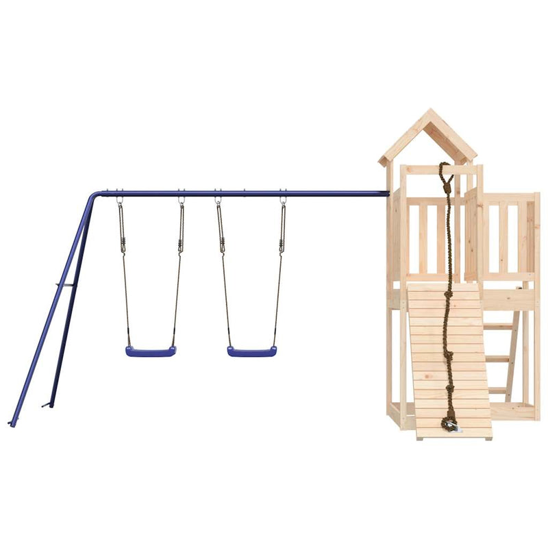 Outdoor Playset Solid Wood Pine