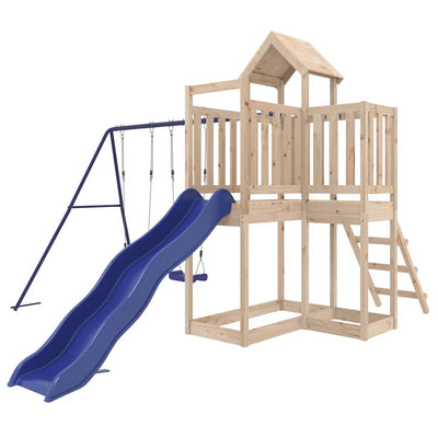 Outdoor Playset Solid Wood Pine