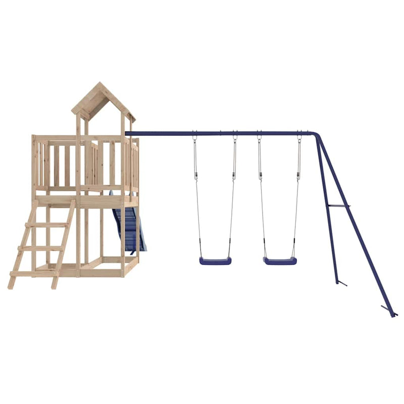 Outdoor Playset Solid Wood Pine