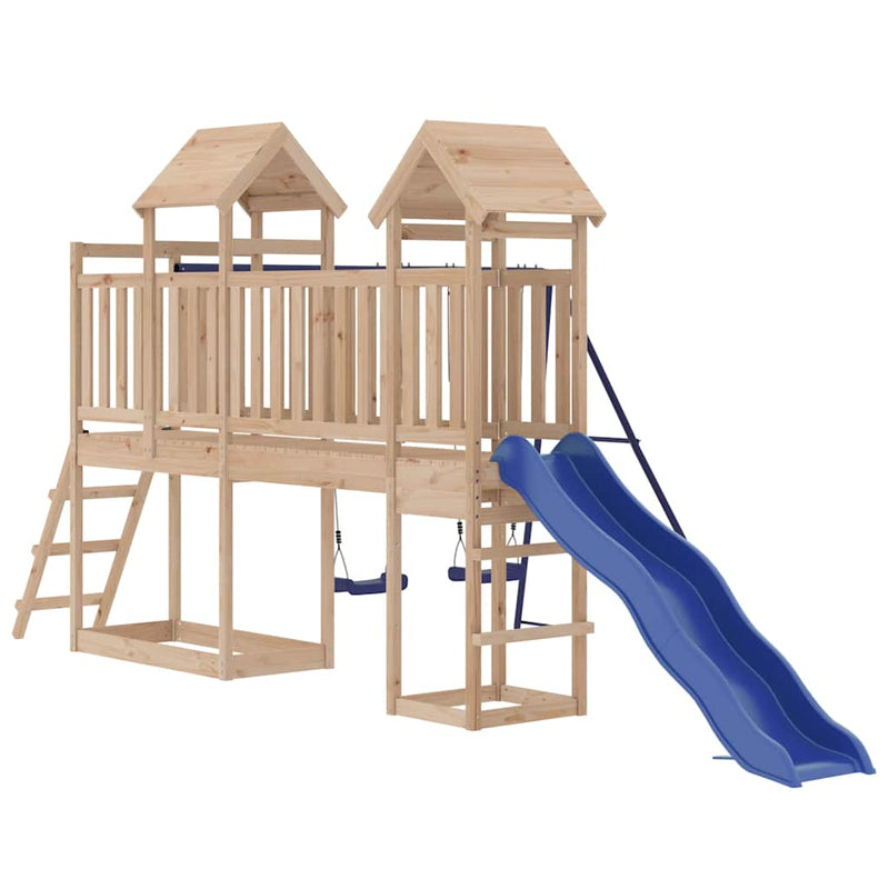 Outdoor Playset Solid Wood Pine