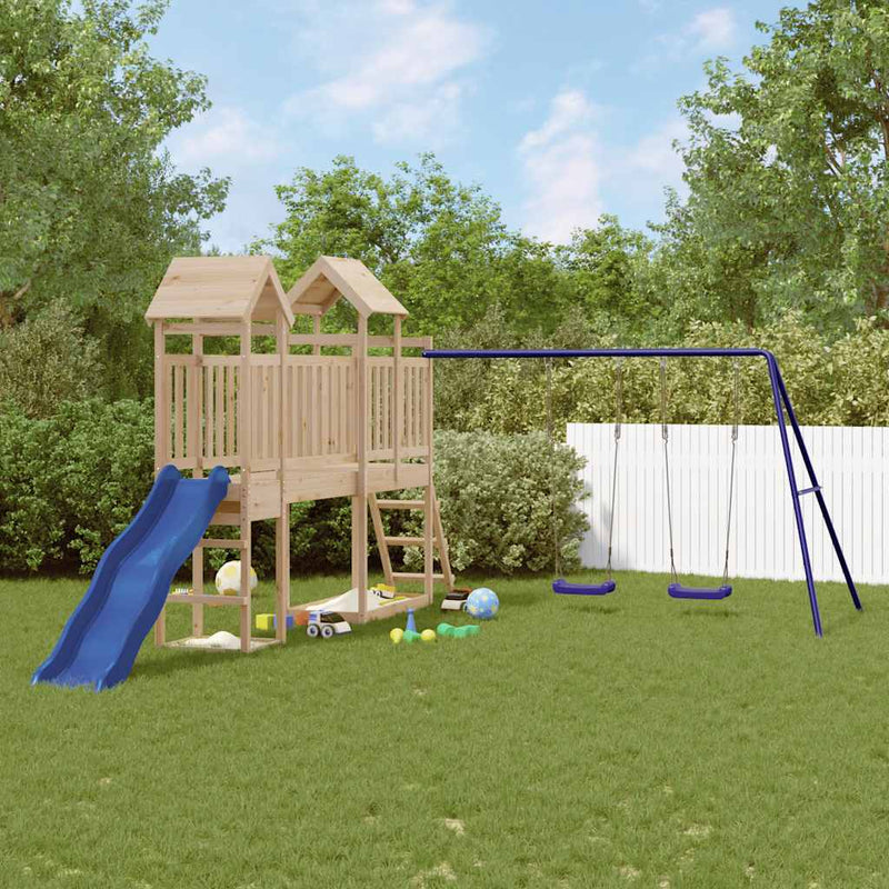 Outdoor Playset Solid Wood Pine