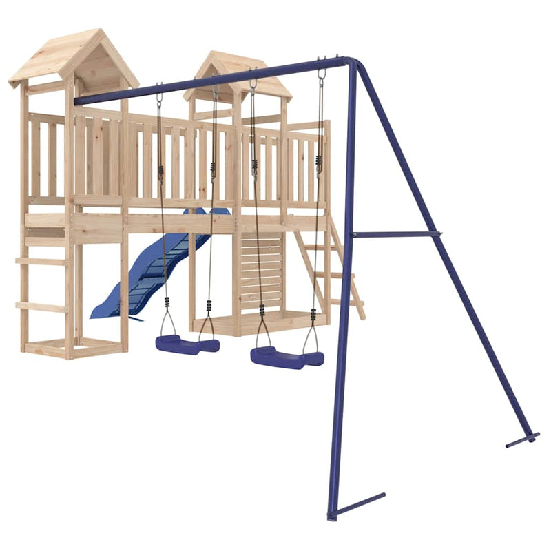 Outdoor Playset Solid Wood Pine