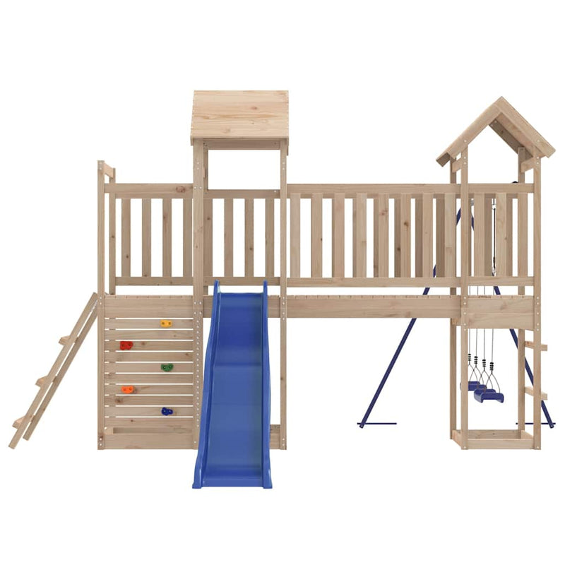 Outdoor Playset Solid Wood Pine