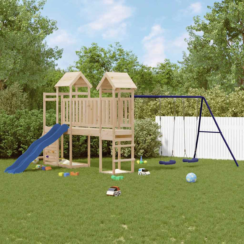 Outdoor Playset Solid Wood Pine