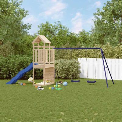 Outdoor Playset Solid Wood Pine