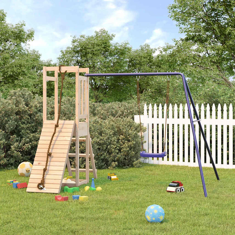 Outdoor Playset Solid Wood Pine