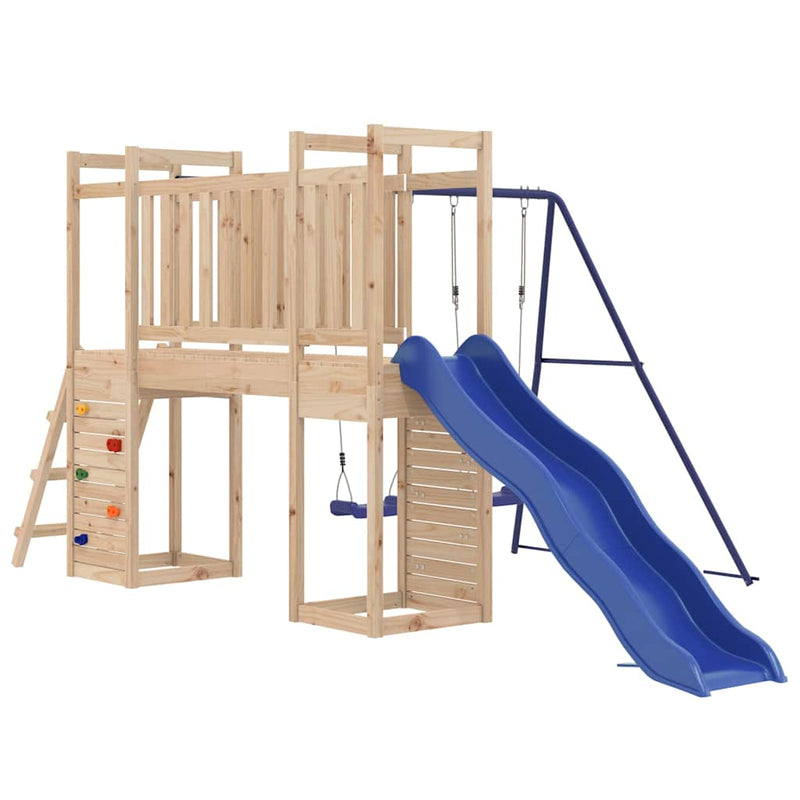 Outdoor Playset Solid Wood Pine