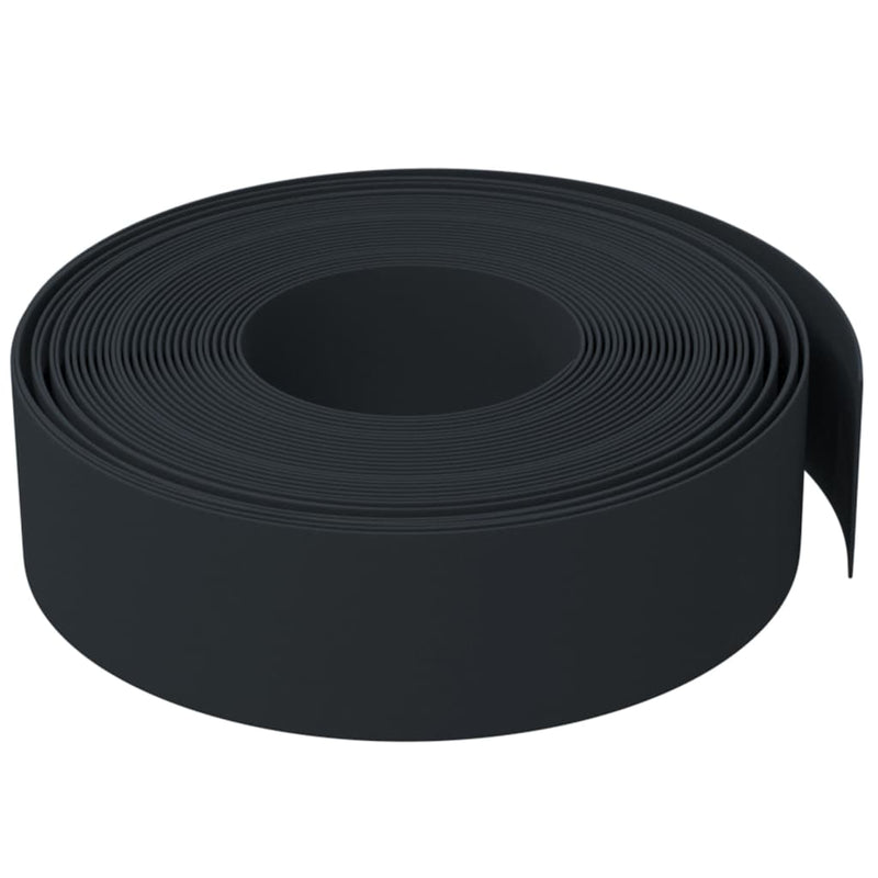 Garden Edgings 2 pcs Black 10 m 15 cm Polyethylene