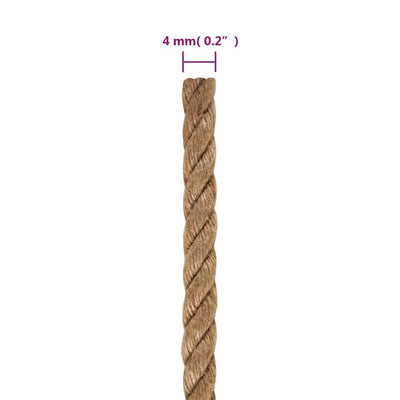 Jute Rope 50 m Long 4 mm Thick