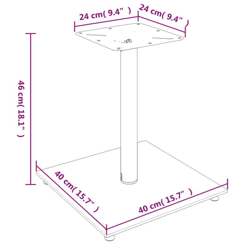 Speaker Stands 2 pcs Silver Tempered Glass 1 Pillar Design