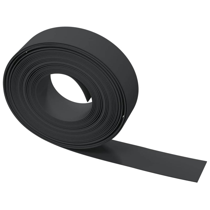 Garden Edging Black 10 m 15 cm Polyethylene