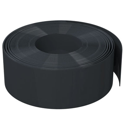 Garden Edging Black 10 m 20 cm Polyethylene