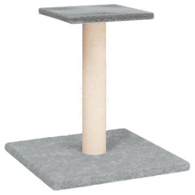 Cat Scratching Post with Platform Light Grey 38 cm