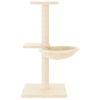 Cat Tree with Sisal Scratching Posts Cream 72 cm