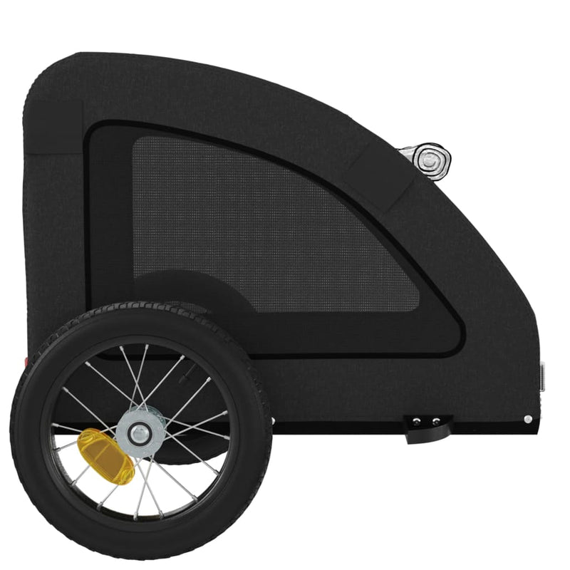 Pet Bike Trailer Black Oxford Fabric and Iron